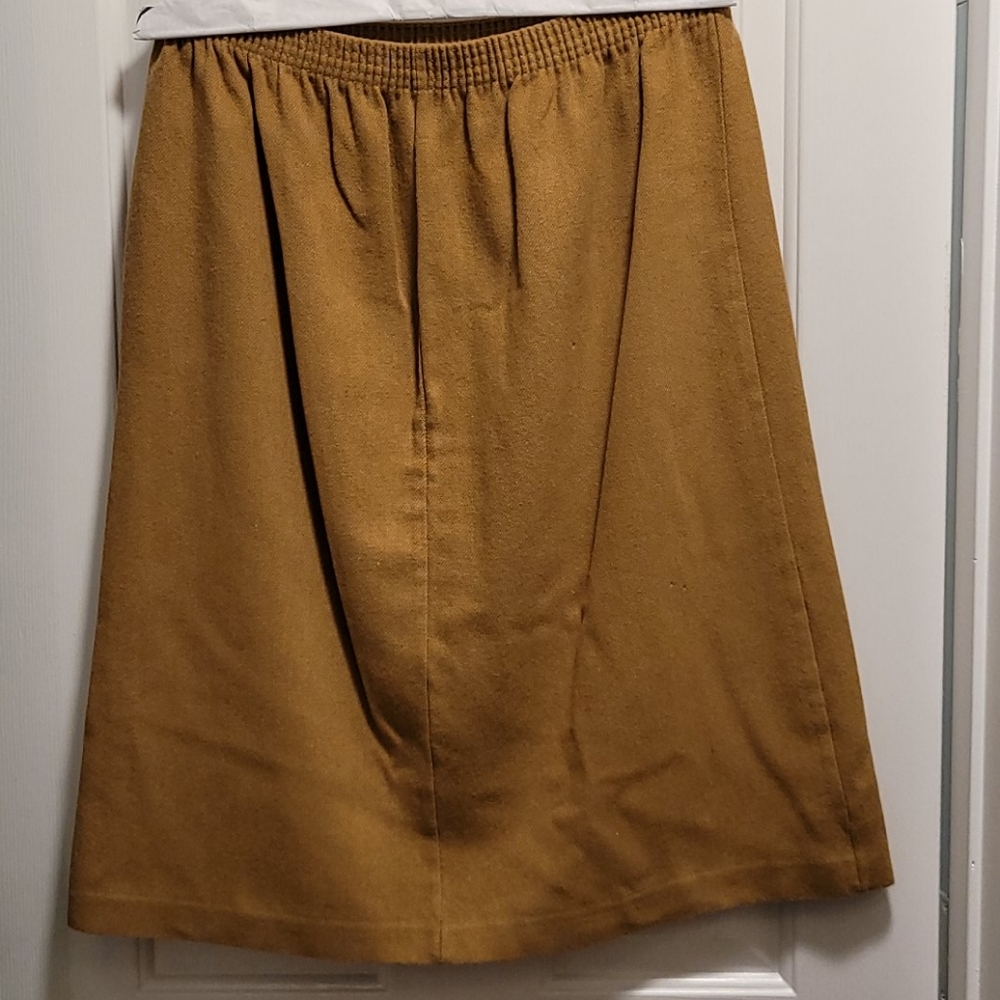 Blair Tan Midi Skirt